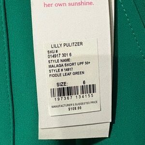 Lilly Pulitzer Luxletic Skort in Vibrant Green